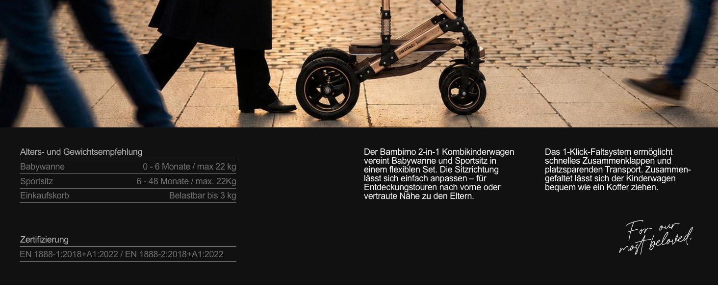Bambimo 2in1 Kinderwagen
