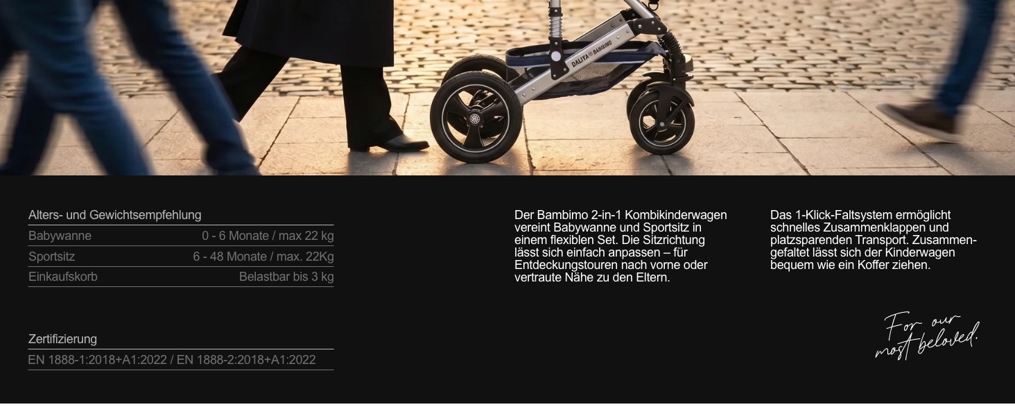 Bambimo 2in1 Kinderwagen