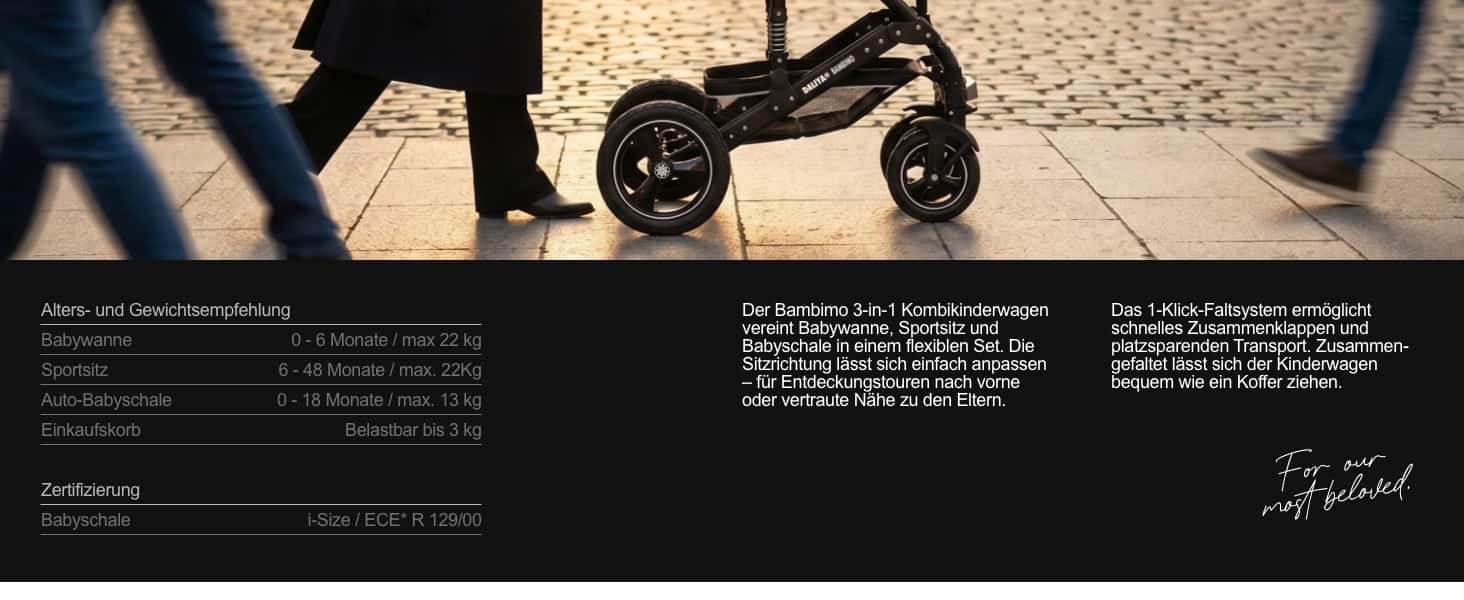 Bambimo 3in1 Kinderwagen